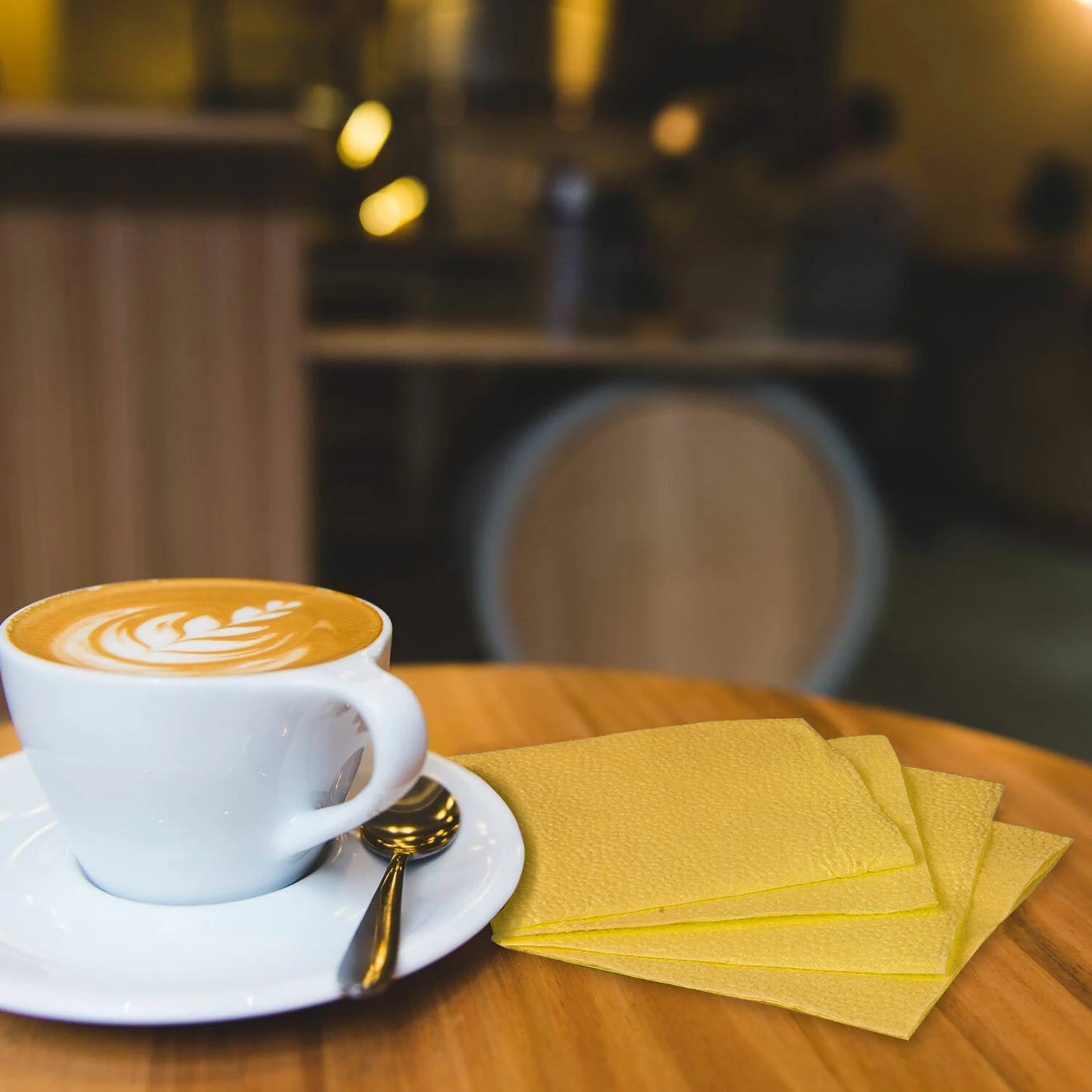 Салфетки бумажные 400 шт., 24х24 см, "Big Pack", жёлтые, 100% Салфетки бумажные 400 шт., 24х24 см, "Big Pack", жёлтые, 100%