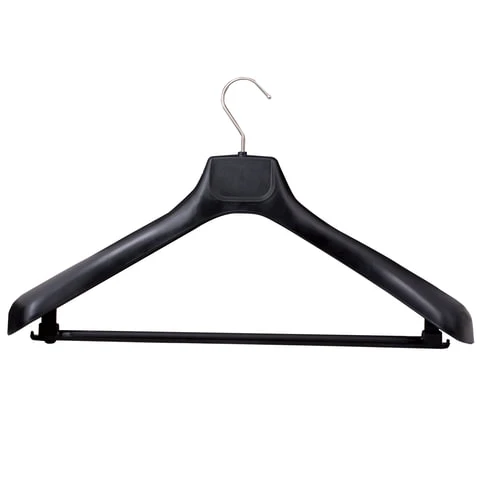 Вешалка-плечики, размер 50-52, пластик, анатомическая, перекладина, крючки для