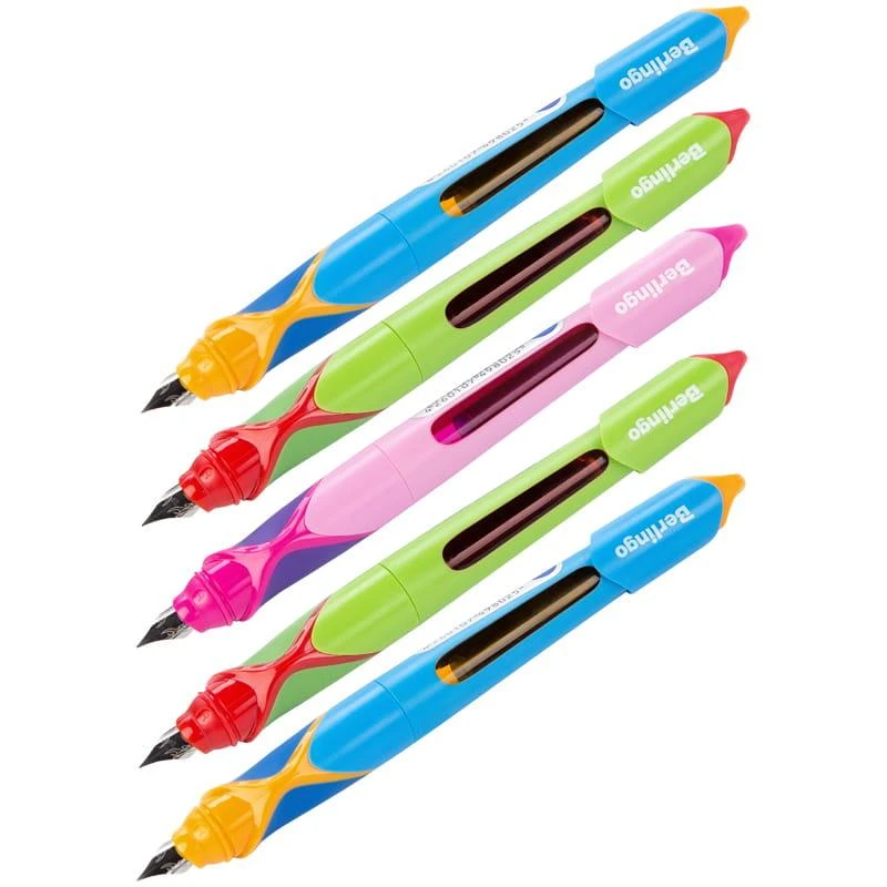 Ручка перьевая детская Berlingo "Hybrid", синяя+1 ручка-тестер с