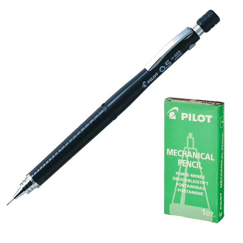 Карандаш механический PILOT H-325 0,5мм черный Япония штр.  4902505221453