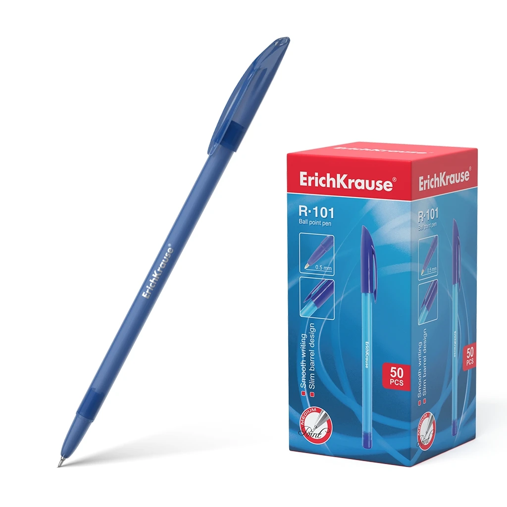 Ручка шариковая R-101, синий