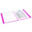 Папка 40 вкладышей, 25 мм, неоновая розовая, 700 мкм, 811823