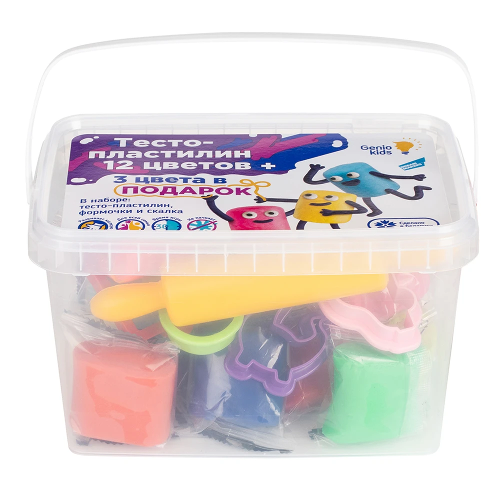 Игровой набор для детской лепки из теста-пластилина с аксессуарами