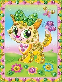 Набор для тв-ва с пайетками Кисонька АМ 42-001 штр. 4607056495321 Набор для тв-ва с пайетками Кисонька АМ 42-001 штр. 4607056495321