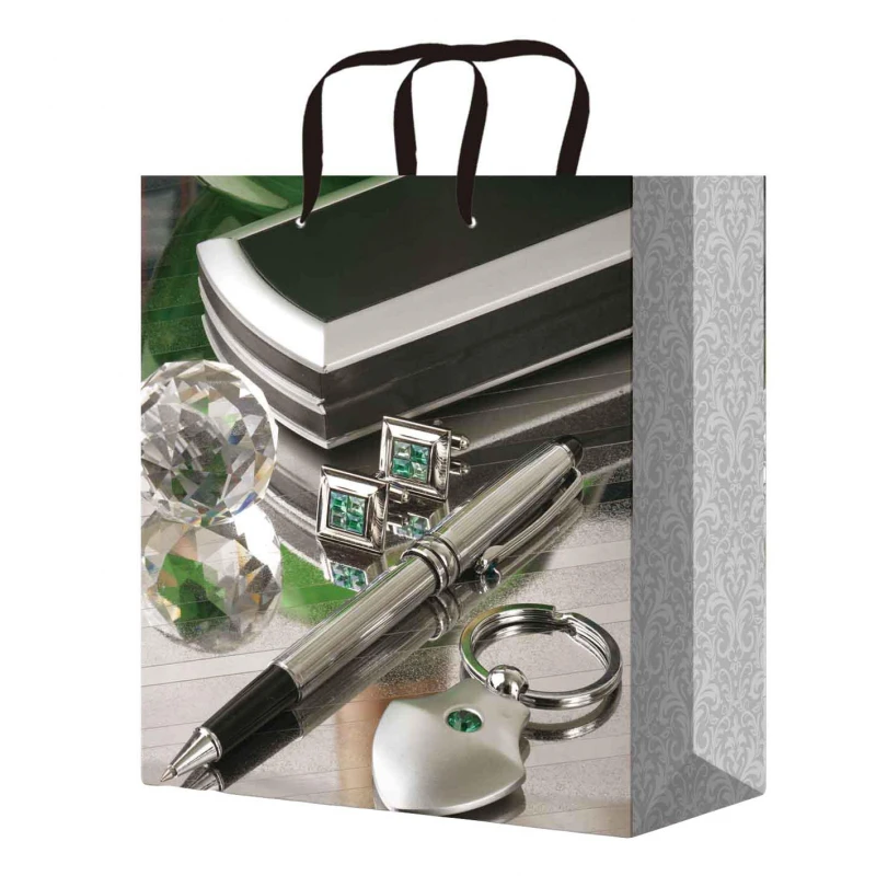 Пакет подарочный ламинированный 264х327х136 в ассортименте,