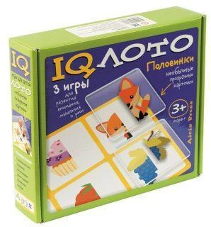 Лото пластиковое. Половинки. (3+) Комплект из трех игр 25301