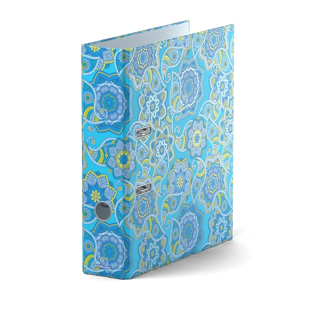 Папка–регистратор с арочным механизмом Erich Krause, Enigma, А4, 70 мм, голубой