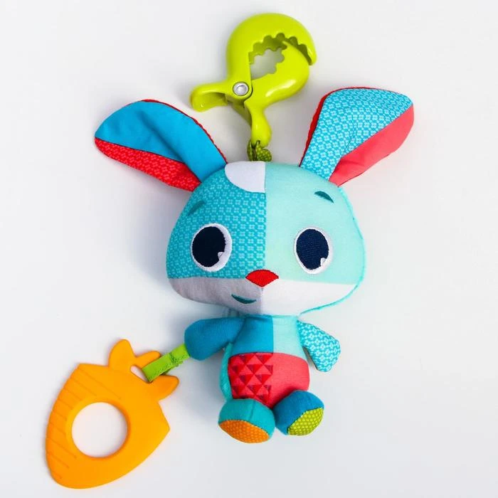 Игрушка - подвеска на кроватку/коляску «Зайчик», с прорезывателем