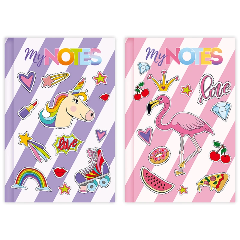 Бизнес-блокнот А6 64л. BG "Модные стикеры", матовая ламинация, выб.