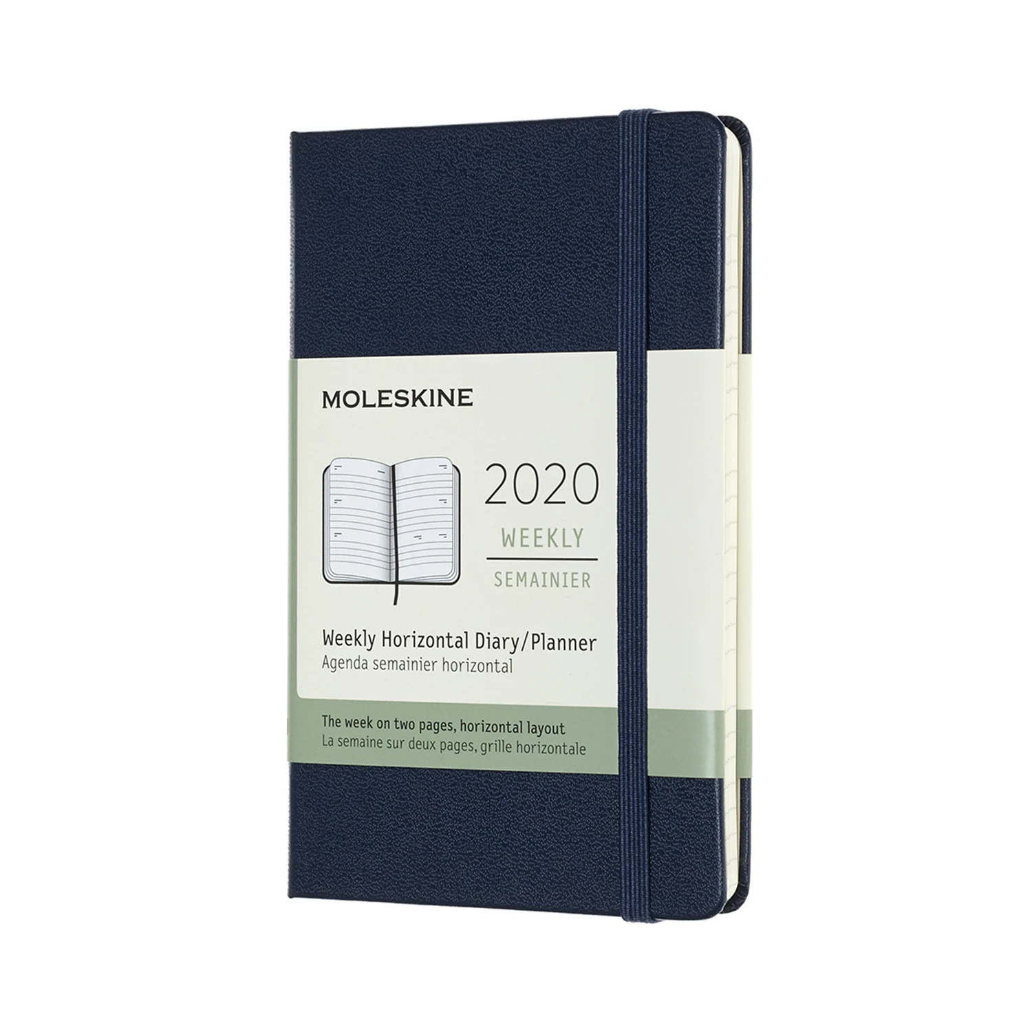 Еженедельник Moleskine Classic Wkly Pocket, датир.12мес, 144 стр., синий