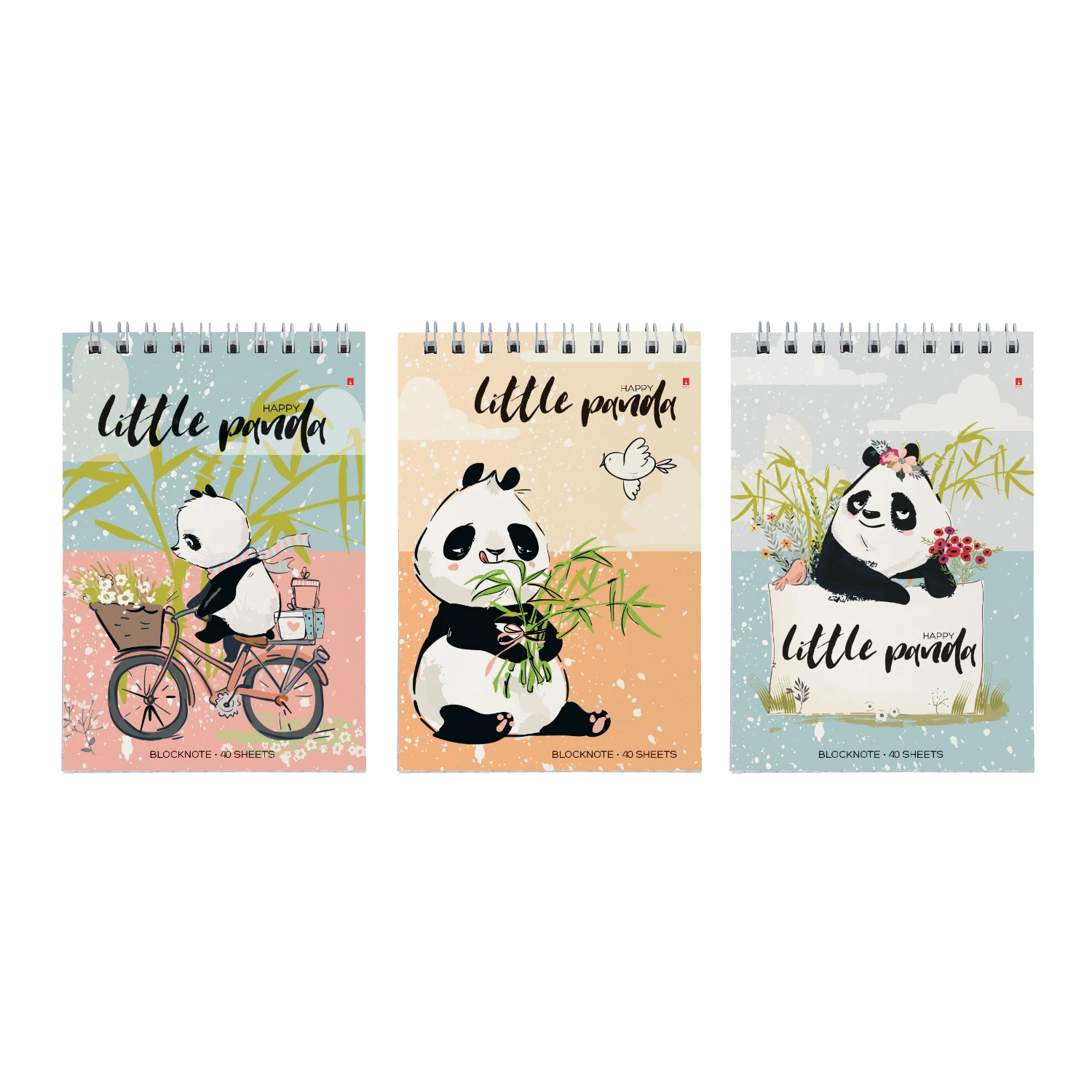 БЛОКНОТ ГР. Ф.А6 40 Л. "УДИВИТЕЛЬНЫЕ ПАНДЫ" 3 ВИДА БЛОКНОТ ГР. Ф.А6 40 Л. "УДИВИТЕЛЬНЫЕ ПАНДЫ" 3 ВИДА