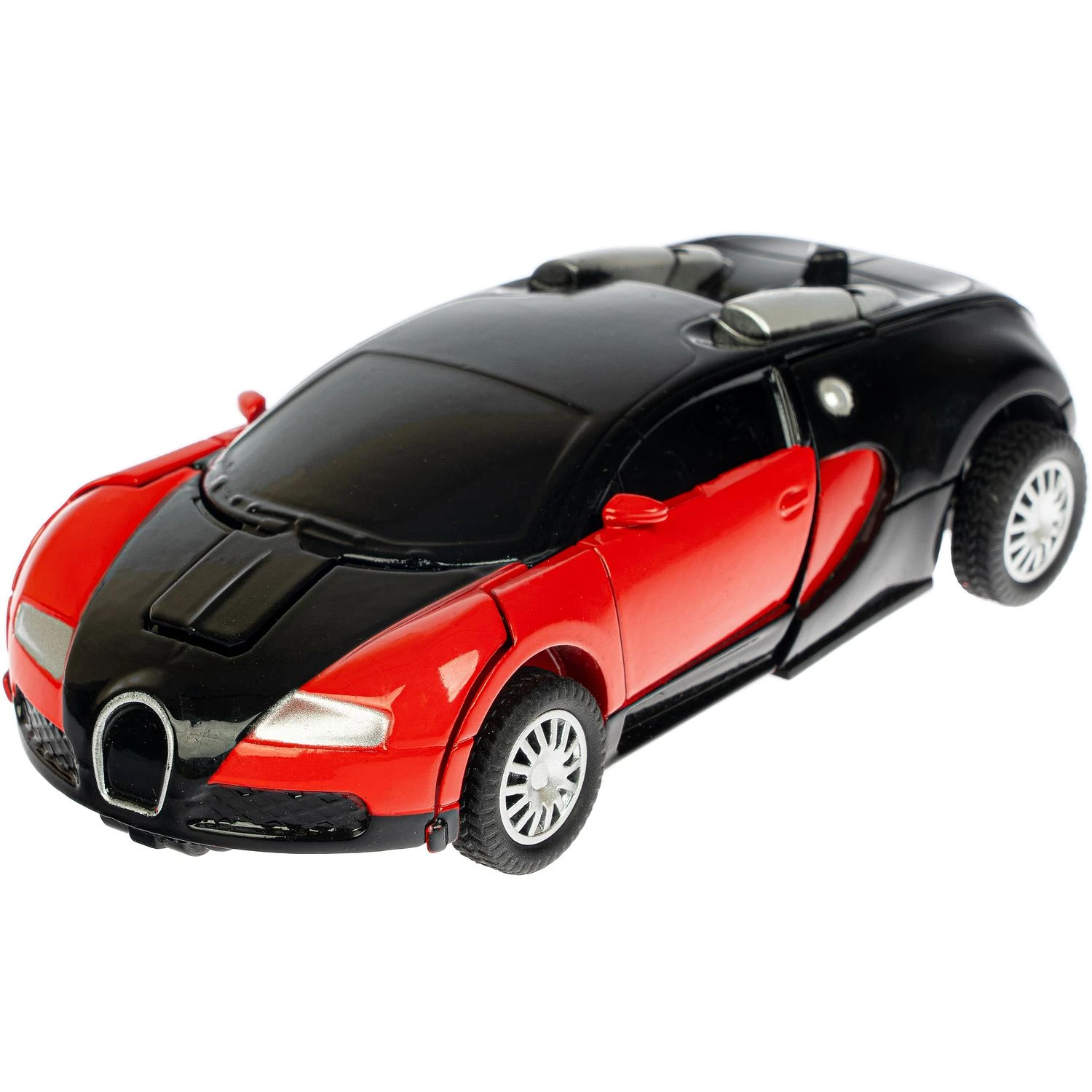 Трансформер 2в1 BONDIBOT робот с щитом и мечом - автомобиль, металлические