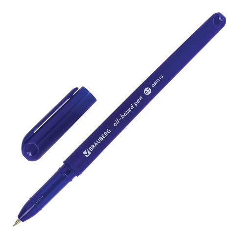 Ручка шариковая масляная BRAUBERG "i-Stick", СИНЯЯ, корпус синий, узел