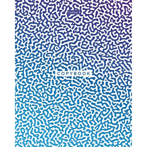 Тетрадь А5, 40 л., HATBER, скоба, клетка, глянцевая ламинация, "Радужные