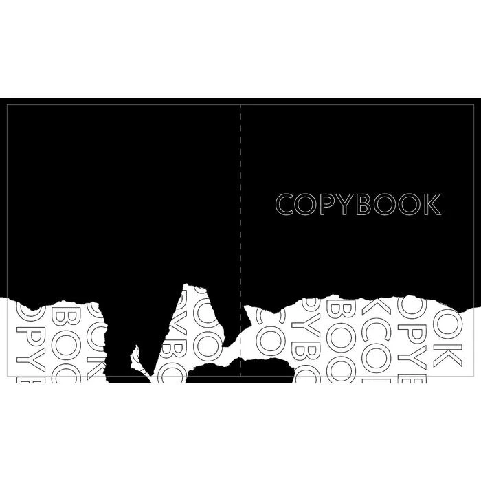 Тетрадь 96 листов в клетку Calligrata Black and White, обложка мелованный