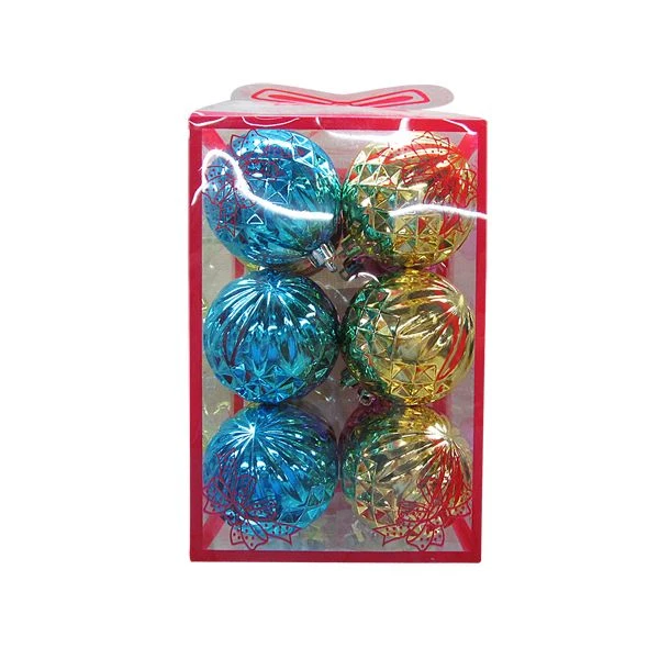 Новогодний шар шишка 6см 12шт.в ПВХ зол./син.цв. Новогодний шар шишка 6см 12шт.в ПВХ зол./син.цв.