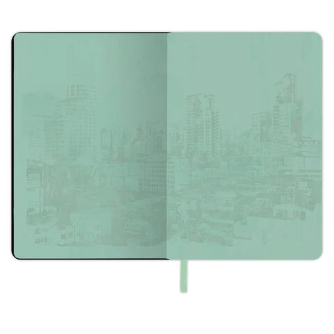 Блокнот А5 (143x210 мм), BRAUBERG VISTA "District", под кожу, гибкий,