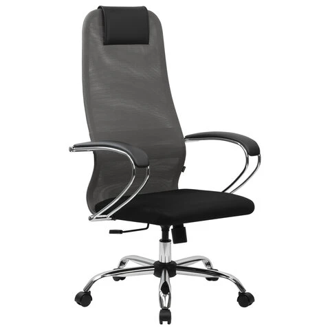 Кресло офисное BRABIX PREMIUM "Ultimate EX-800" хром, плотная двойная