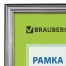 Рамка 21х30 см, пластик, багет 20 мм, BRAUBERG "HIT3", серебро,