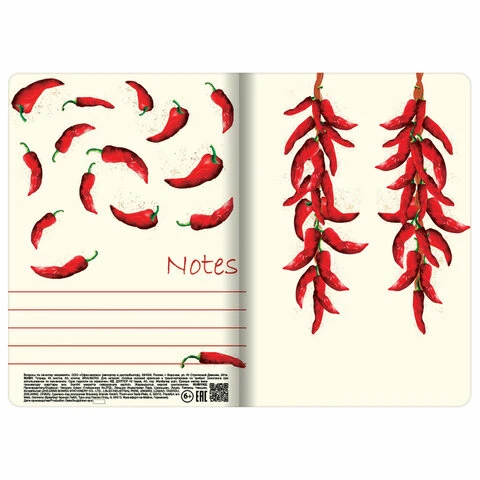 Тетрадь 40 л. в клетку обложка SoftTouch, бежевая бумага 70 г/м2, сшивка, А5