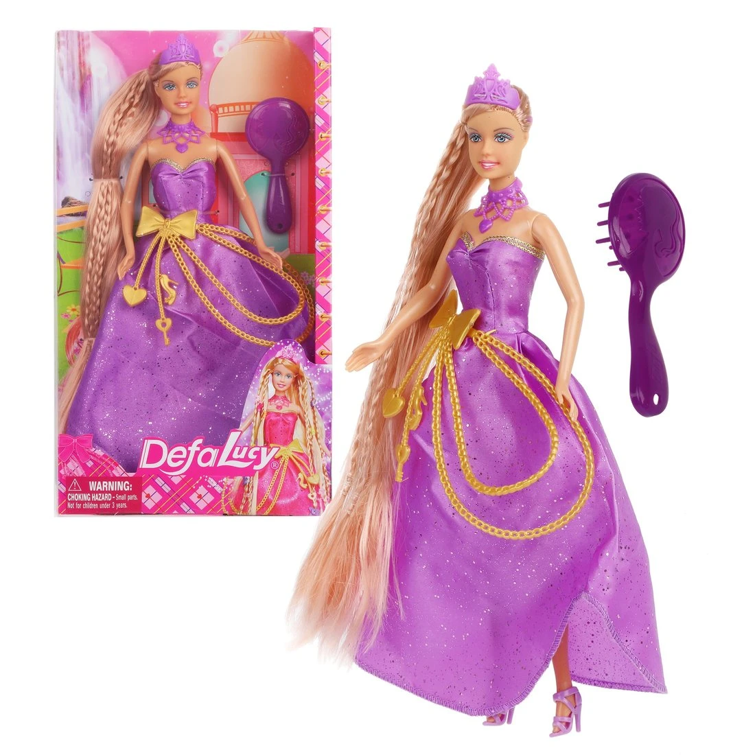 Кукла Defa Luсy с аксессуарами, сиренев., в ассортименте. 8195 purple