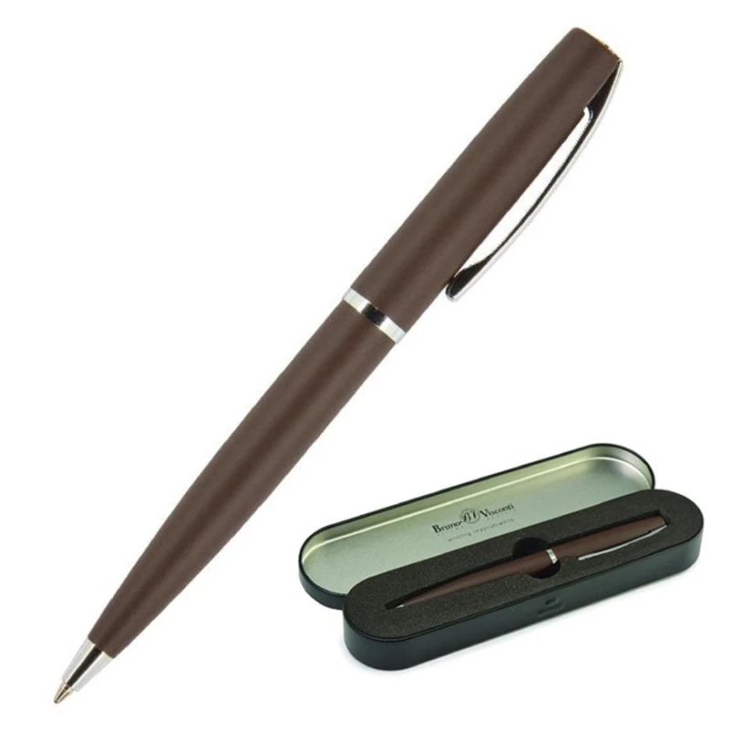 Ручка шариковая автоматическая Sienna 1мм коричневый корпус 20-0221/01