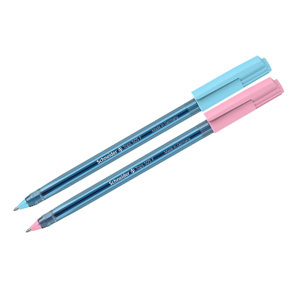 Ручка шариковая Schneider "Tops 505 F Bubble Gum" синяя, 0,8мм,