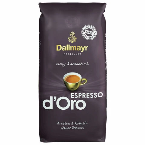 Кофе в зернах DALLMAYR (Даллмайер) "Espresso d`Oro", 1000 г, вакуумная