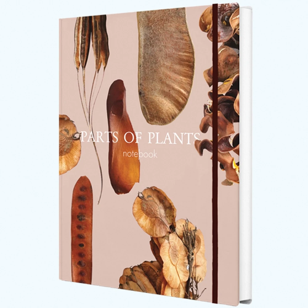 Блокнот "Parts of plants" А5 96 листов, книжный переплет, сшивка