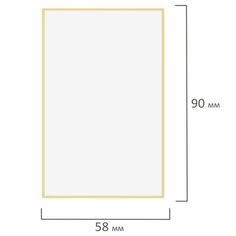 Этикетка ТермоЭко (58х90 мм), 500 этикеток в ролике, светостойкость до 2