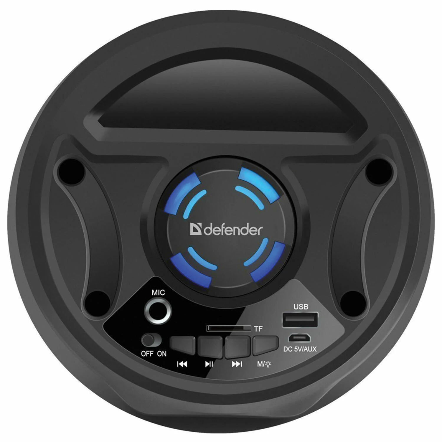 Колонка портативная DEFENDER G70, 2.0, 12 Вт, Bluetooth, FM-тюнер, microSD,