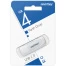 Флеш-диск 4GB SMARTBUY Scout USB 2.0, белый, SB004GB2SCW