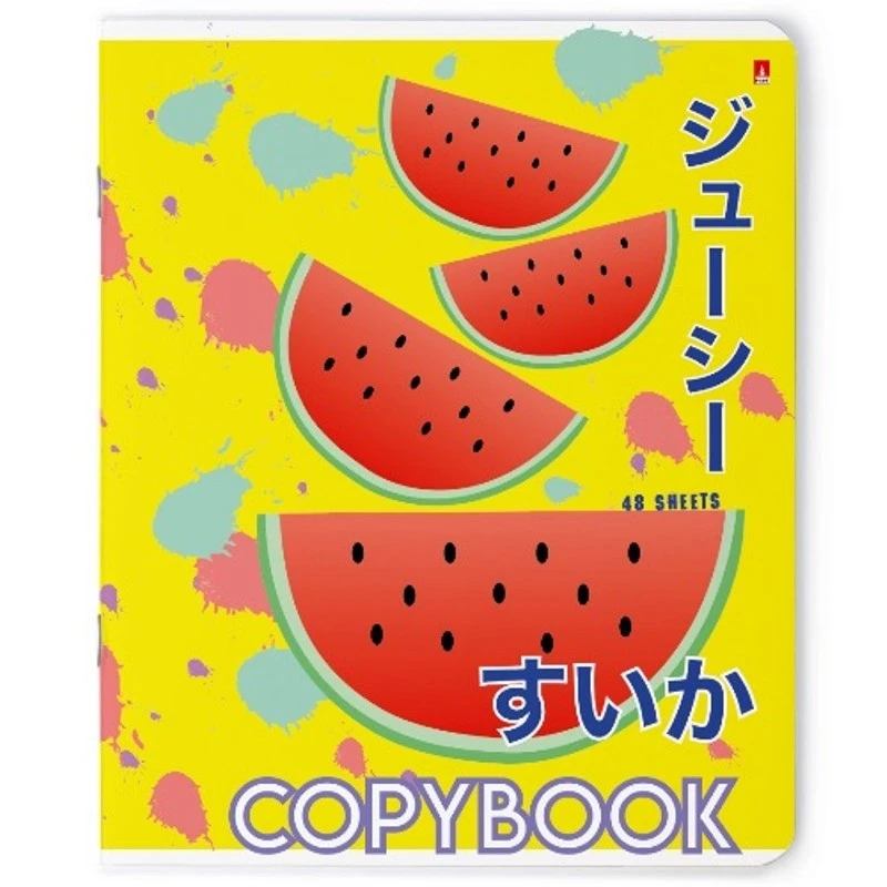 Тетрадь общая А5,48л,кл,скрепка АРБУЗНЫЙ ФРЕШ 5 ВИДОВ 7-48-1053