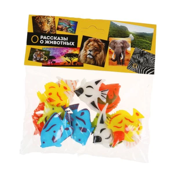 Игрушка пластизоль рифовые рыбки 6,25см 12ассорти набор, пакет ИГРАЕМ ВМЕСТЕ Игрушка пластизоль рифовые рыбки 6,25см 12ассорти набор, пакет ИГРАЕМ ВМЕСТЕ