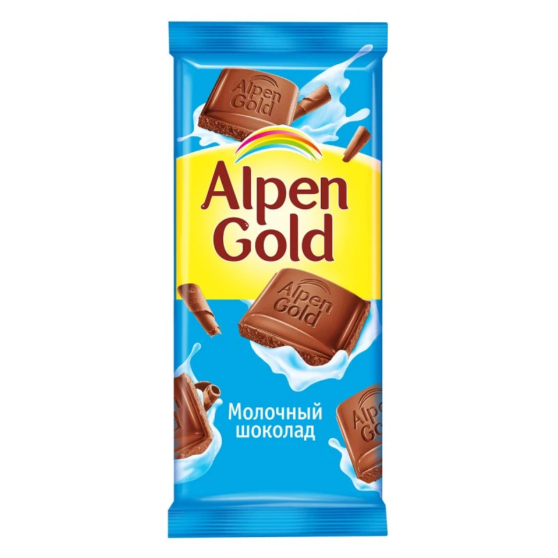 Шоколад Alpen Gold молочный, 85 г.