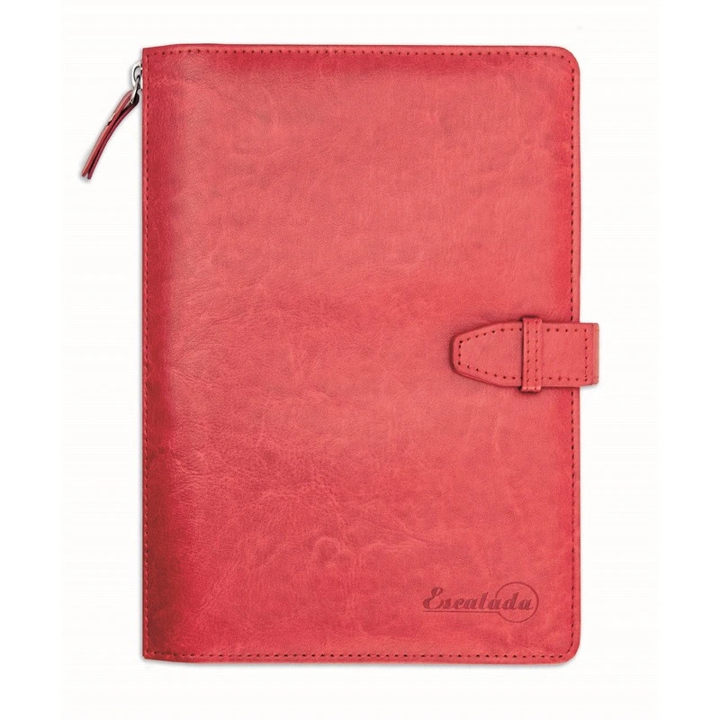 Ежедневник недат 160л,А5+,165х225мм,органайзер,на кольцах, красный 47617