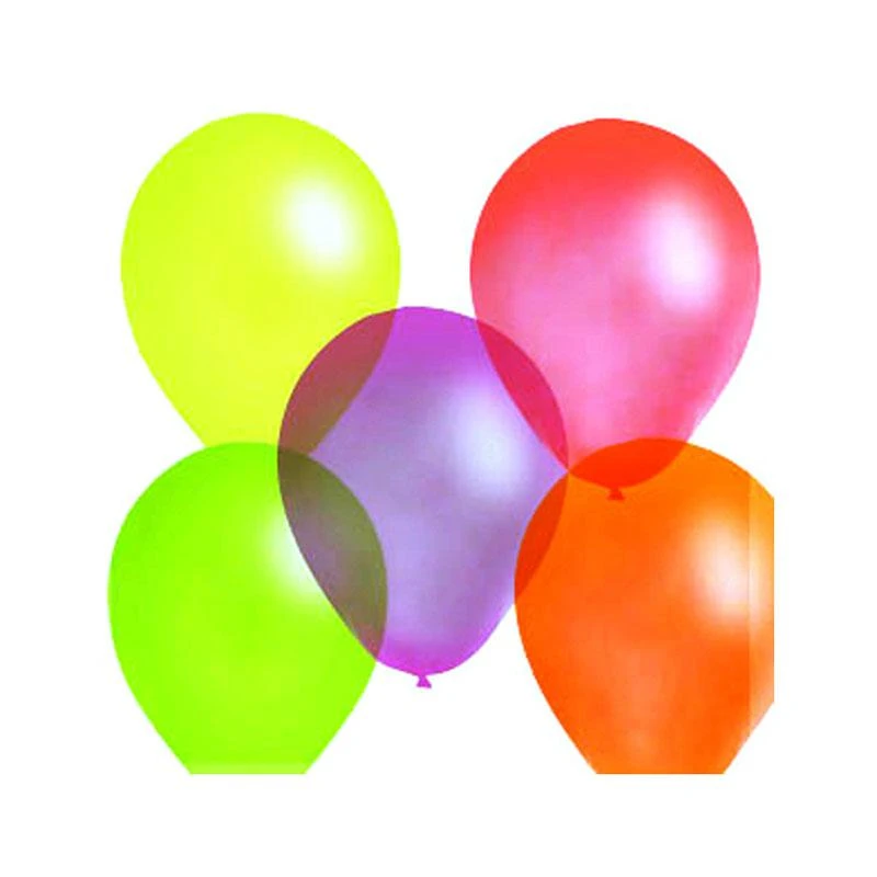 Воздушные шары, 100шт, М10/25см, ассорти, флюорисцентные: 4607028769283 штр.: 