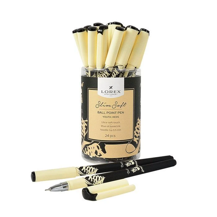Ручка масляная LOREX YOUTH.KEDS серия Slim Soft 0,50 мм, синий. LXOPSS-YT3