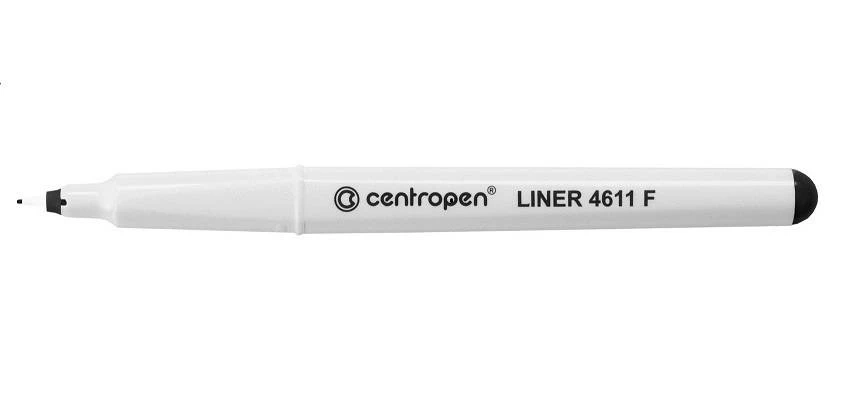 Линер CENTROPEN ERGOLINE Cap off 0,3 мм черный: 4611/01-12 штр.: 8595013628195