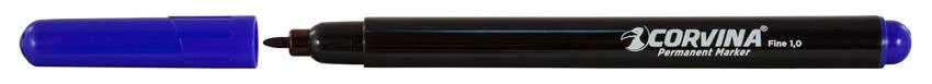 Маркер перманентный CORVINA 1 мм синий круглый. 42953/02