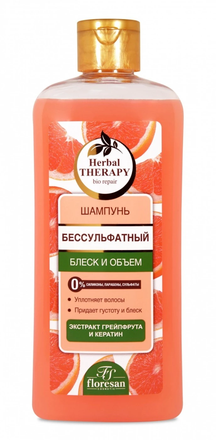 Floresan Herbal Therapy Шампунь Бессульфатный беск и обьём, 400мл. арт.Ф-737