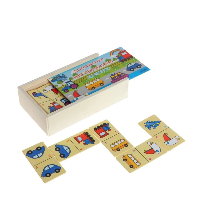 Деревянная детская игра «Домино» МИКС