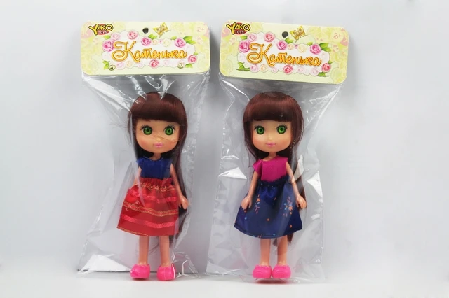 Мини-кукла (17,5см) "КАТЕНЬКА" в модном платье (Арт.M6622)