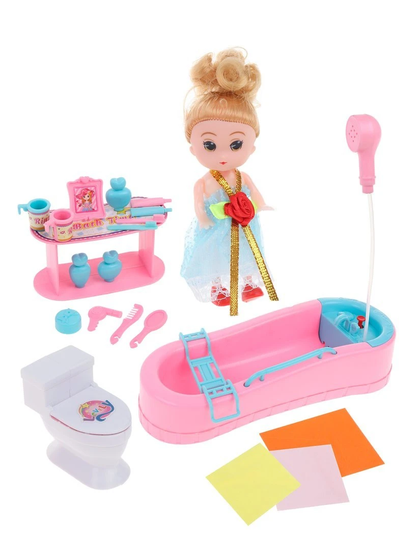 Игровой набор "Ванная", в комплекте 21 предмет, кор