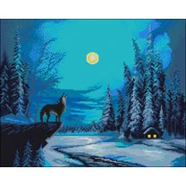 Кристальная (алмазная) мозаика "ФРЕЯ" ALVK-94 "Полнолуние"