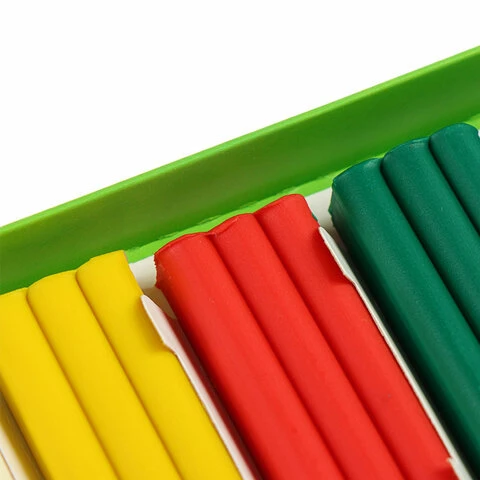 Пластилин восковой ГАММА "Пчелка", 6 цв., 90г, со стеком, картонная Пластилин восковой ГАММА "Пчелка", 6 цв., 90г, со стеком, картонная