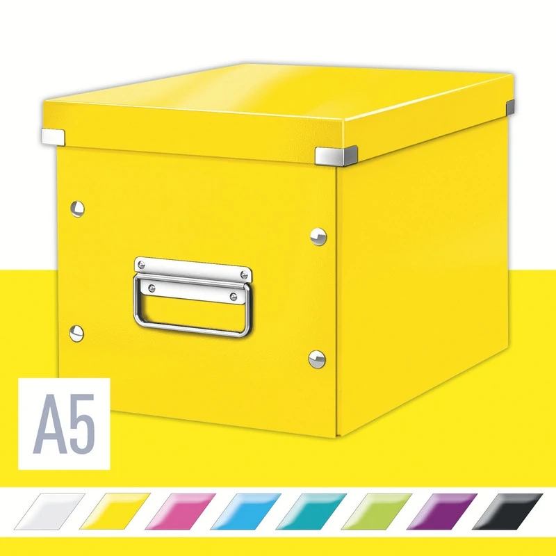 Короб Leitz Click&Store, куб, (M), желтый 61090016