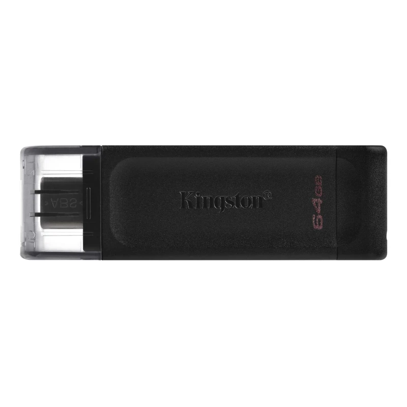 Флеш-память Kingston DataTraveler 70, USB-C 3.2 G1, черный, DT70/64GB