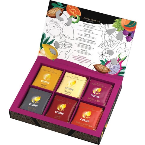 Чай CURTIS (Кёртис) "Dessert Tea Collection", набор 30 пакетиков,