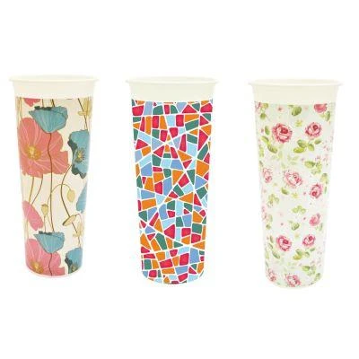 Ваза для цветов ING40002 Д112мм.цв.в ас.(х18)